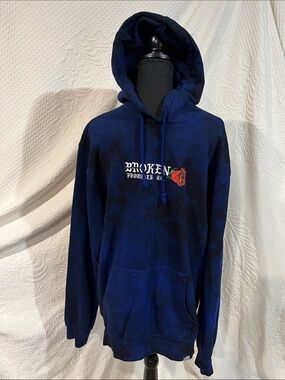 Broken Promises Forever Numb Tie Dye Hoodie, size medium